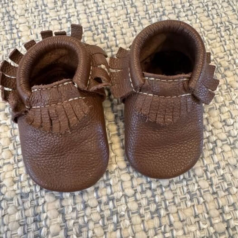 Freshly Picked brown leather moccasins size 2